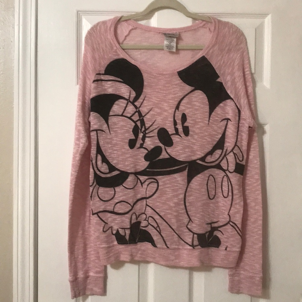 Mickey & Minnie Mouse Pink Sweater